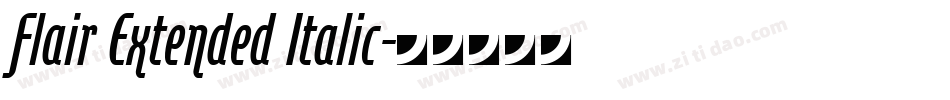 Flair Extended Italic字体转换